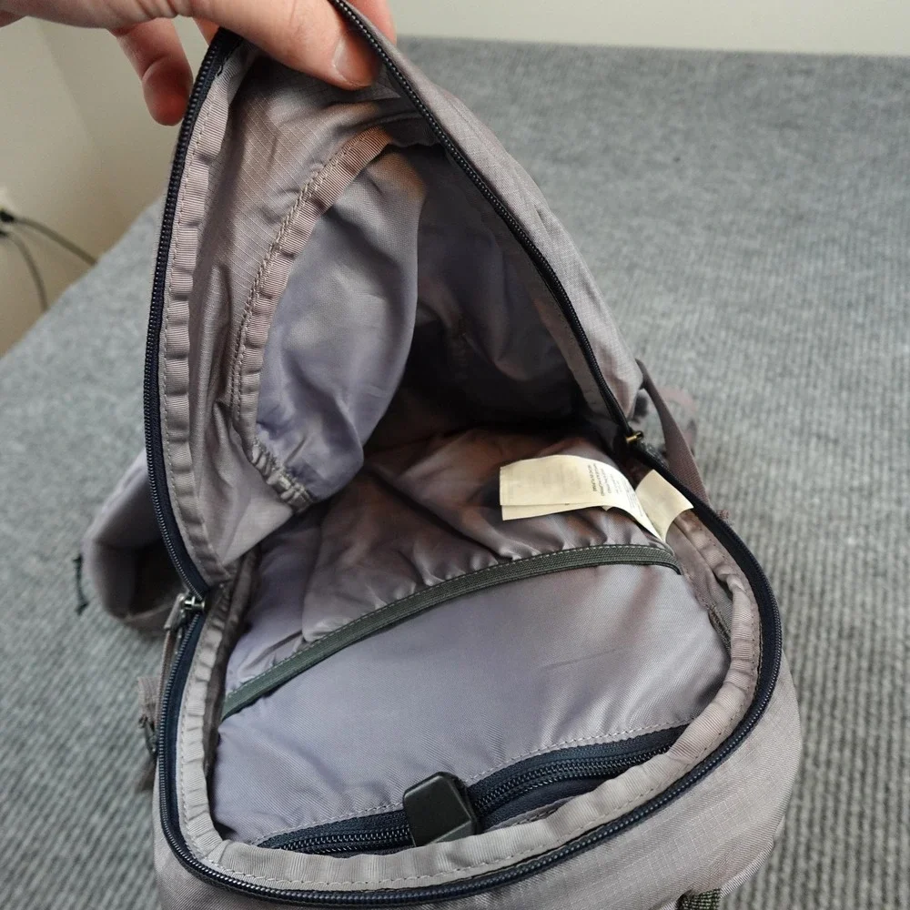 Patagonia Nine Trail Pack 14L Backpack XL Gray Nylon Hiking Hip Belt 48411